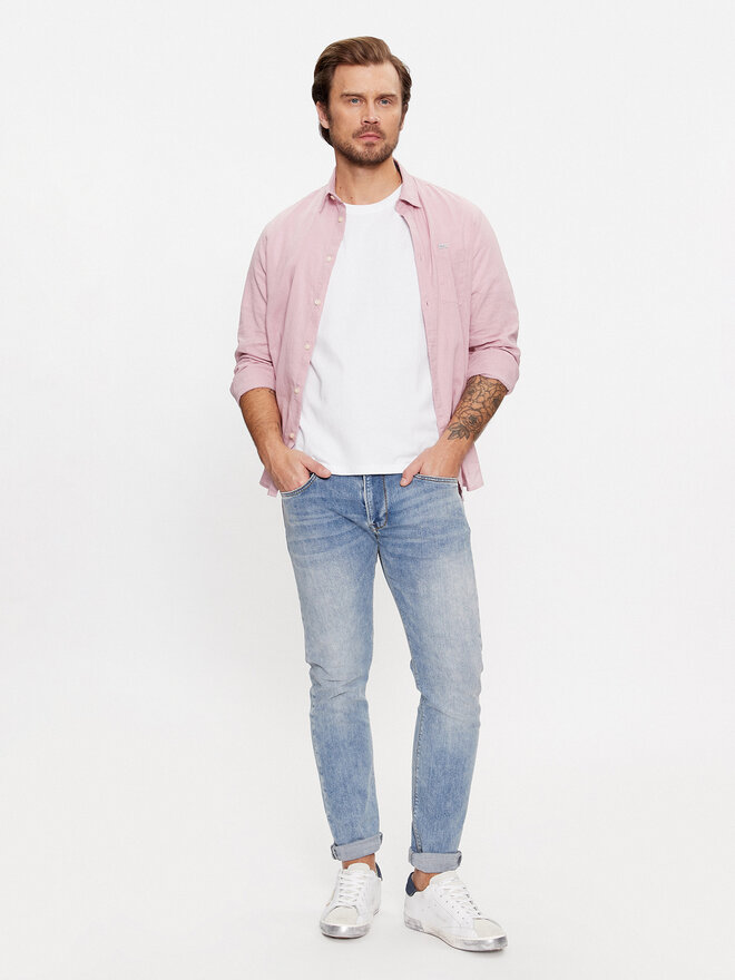 Pepe Jeans Pepe Jeans Marškinėliai Connor PM509206 Balta Regular Fit