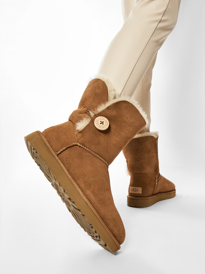 Ugg Снігоходи Ugg W Bailey Button II 1016226 Коричневий