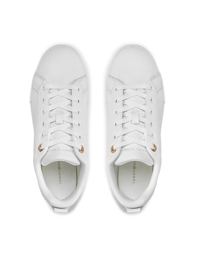 Tommy Hilfiger Sneakersy Tommy Hilfiger Chique Court Sneaker FW0FW07634 Biały