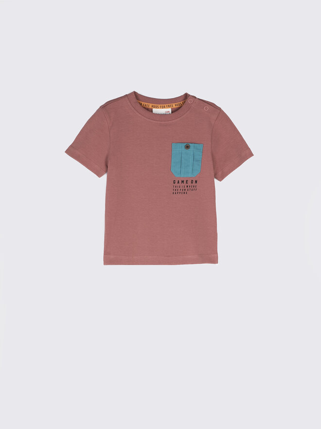 Coccodrillo Coccodrillo Camiseta WC2143203HUG Guinda/burdeos Regular Fit