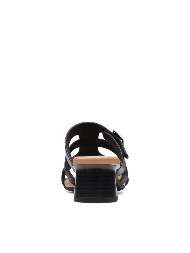 Clarks Şlapi Clarks Desirae Palm 26171178 Negru
