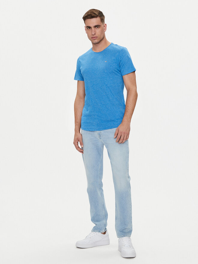 Tommy Jeans Tommy Jeans Marškinėliai Jaspe DM0DM09586 Mėlyna Slim Fit
