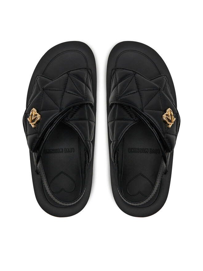 LOVE MOSCHINO Sandale LOVE MOSCHINO JA16044I1MIE0000 Negru