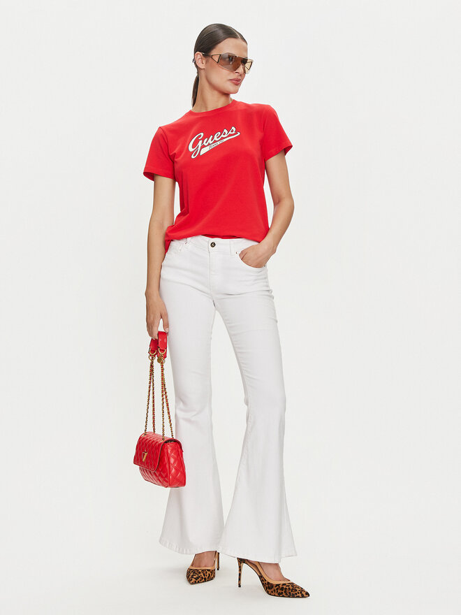 Guess Jeans Guess Jeans Camiseta W4YI13 J1314 Rojo Regular Fit