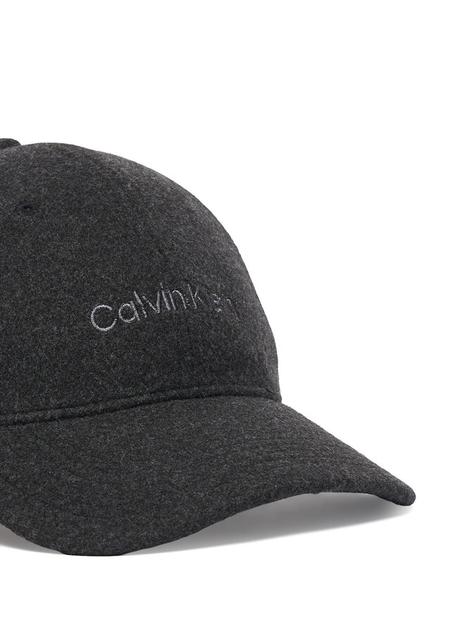 Calvin Klein Cap Calvin Klein Embroidered Titlecase Logo Felt LV04D5131G Schwarz