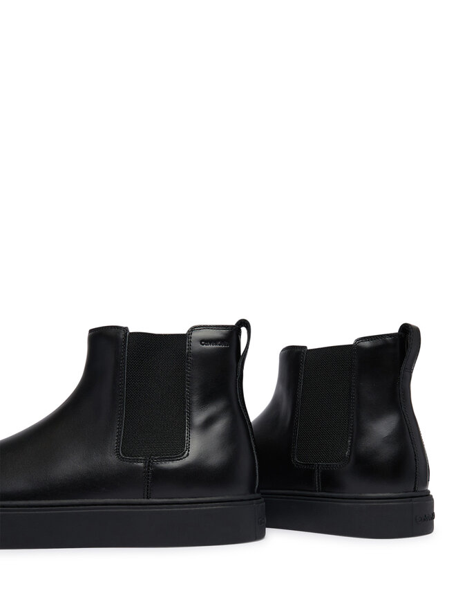 Calvin Klein Klassische Stiefeletten Calvin Klein Hybrid Clean Chelsea Wax Lth HM0HM02253 Schwarz