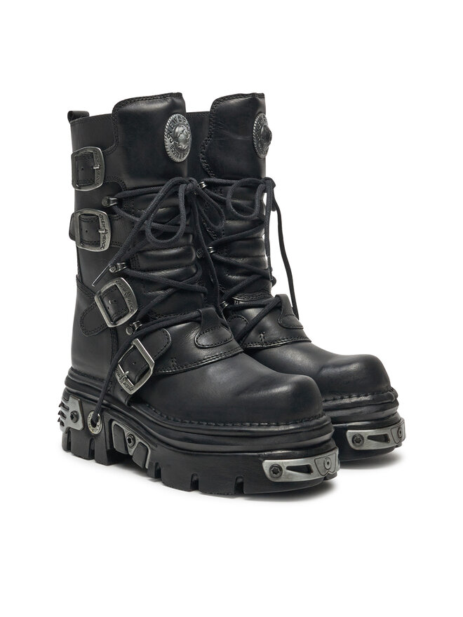 NEW ROCK Glany NEW ROCK M-373-S4 Czarny
