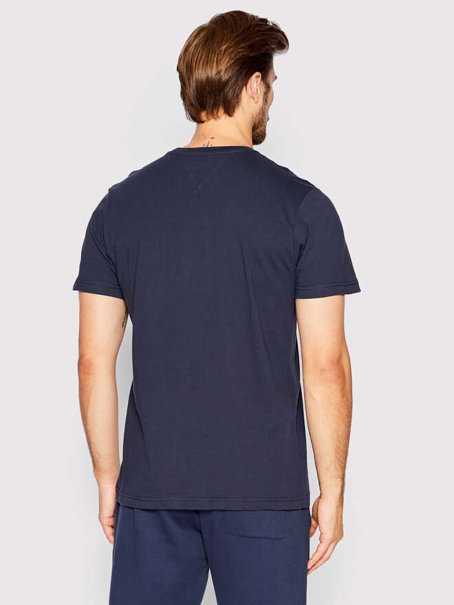 Tommy Jeans Tommy Jeans Marškinėliai Corp Logo DM0DM15379 Tamsiai mėlyna Regular Fit