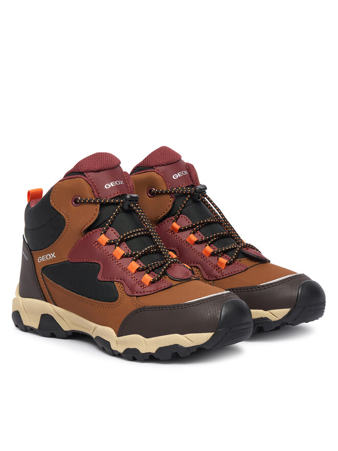 Geox Schnürschuhe Geox J Magnetar Boy B Abx J463ZC 050FU C6311 D Braun