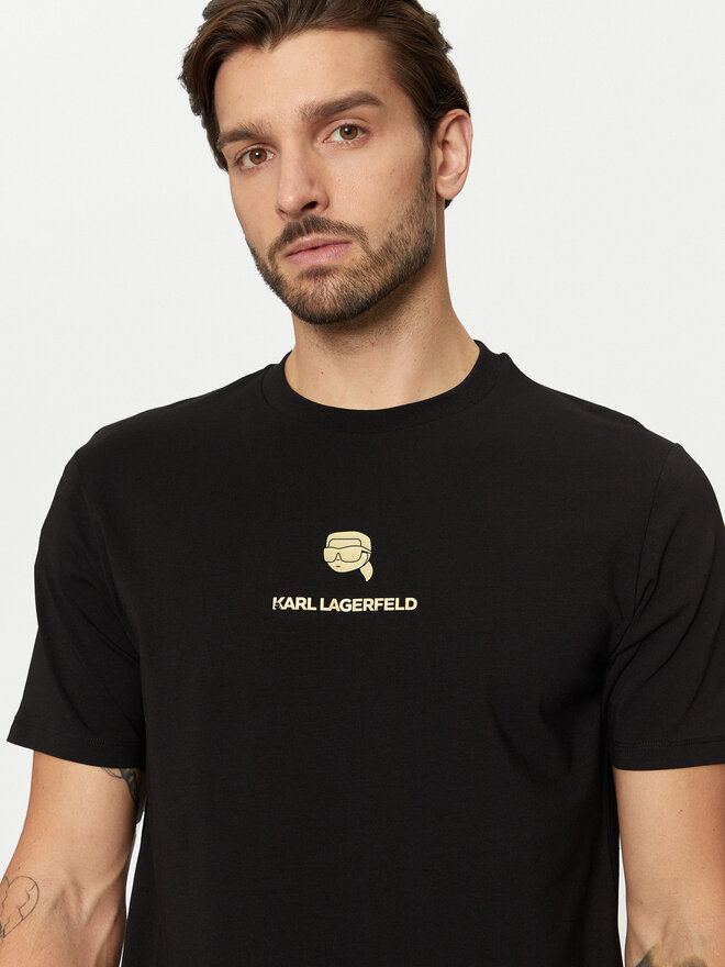 KARL LAGERFELD KARL LAGERFELD T-Shirt 755461 551235 Μαύρο Regular Fit