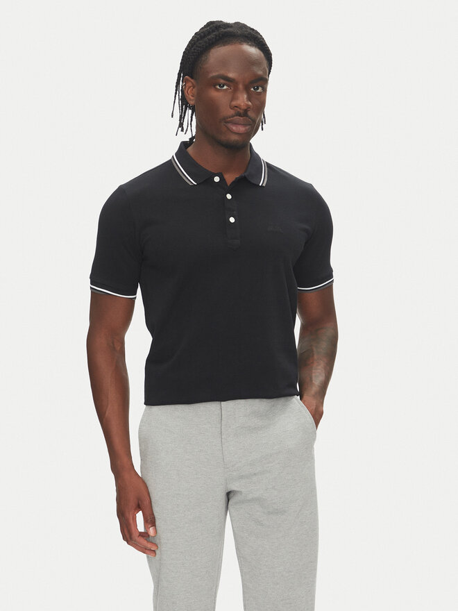 Lindbergh Lindbergh Poloshirt 30-404010 Schwarz Relaxed Fit