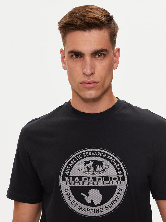 Napapijri Napapijri T-Shirt S-Bollo NP0A4I3C Μαύρο Regular Fit