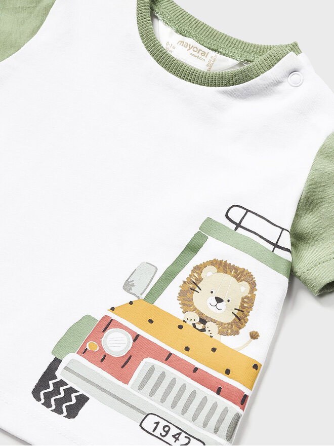 Mayoral Mayoral Σετ 2 T-Shirts 1002 Έγχρωμο Regular Fit
