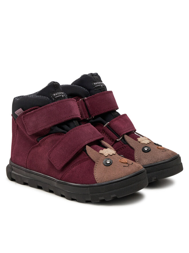 Mrugała Botines planos Mrugała Andy 6380/4-55 Guinda/burdeos