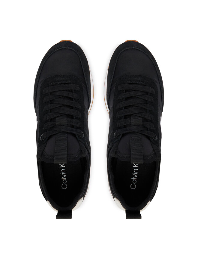 Calvin Klein Sneakers Calvin Klein Retro Runner Lace Up Sock YW0YW02060 Schwarz