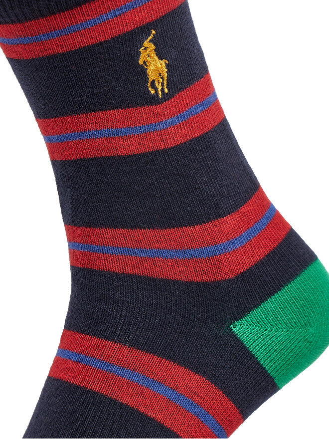 Polo Ralph Lauren Sada 3 párů dětských vysokých ponožek Polo Ralph Lauren 443960172001 Barevná