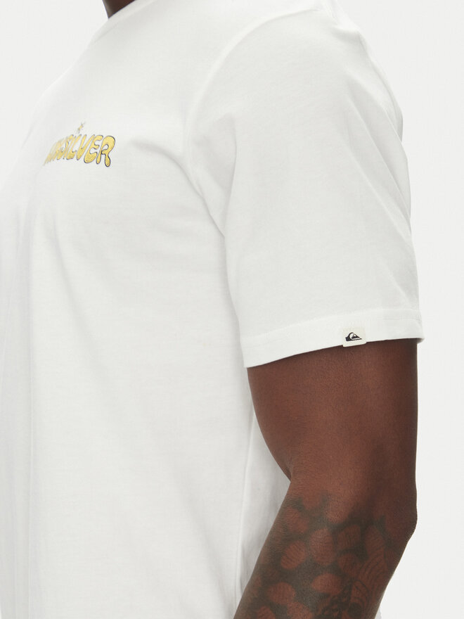 Quiksilver Quiksilver Marškinėliai Ev Disconnect Effects EQYZT08049 Balta Regular Fit