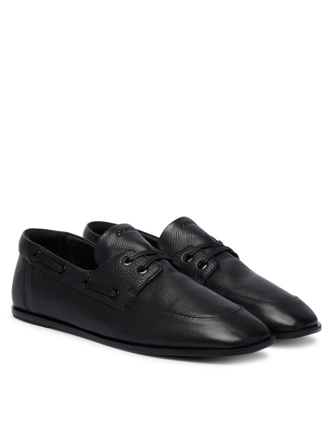 Calvin Klein Halbschuhe Calvin Klein Ess Boatshoe Lth HW0HW03116 Schwarz