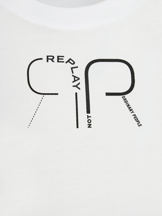 REPLAY Replay T-Shirt W3566P.000.23612P Λευκό Regular Fit