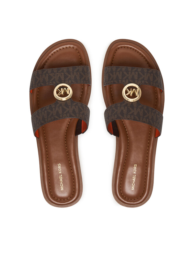 MICHAEL Michael Kors Шльопанці MICHAEL Michael Kors Ering Flat 40S6ERFS2B Коричневий
