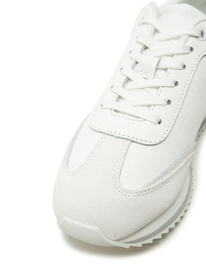 Calvin Klein Αθλητικά Calvin Klein Runner Lace Up - Mono Mix HW0HW02294 Λευκό
