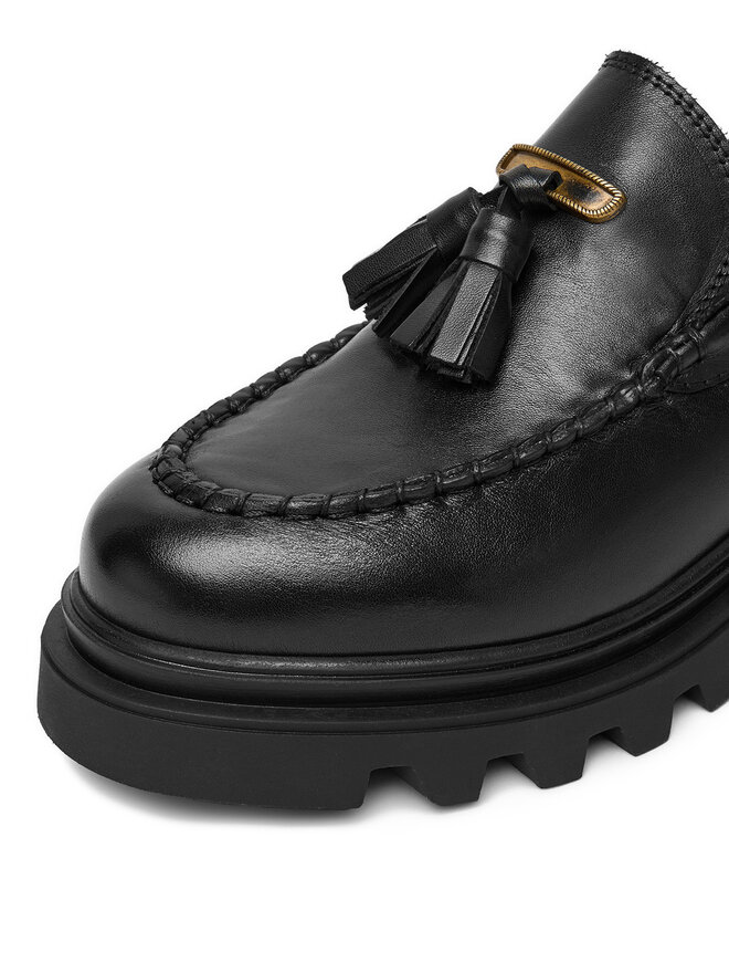 Badura Loafersy Badura EO-AUBRE-01 Czarny