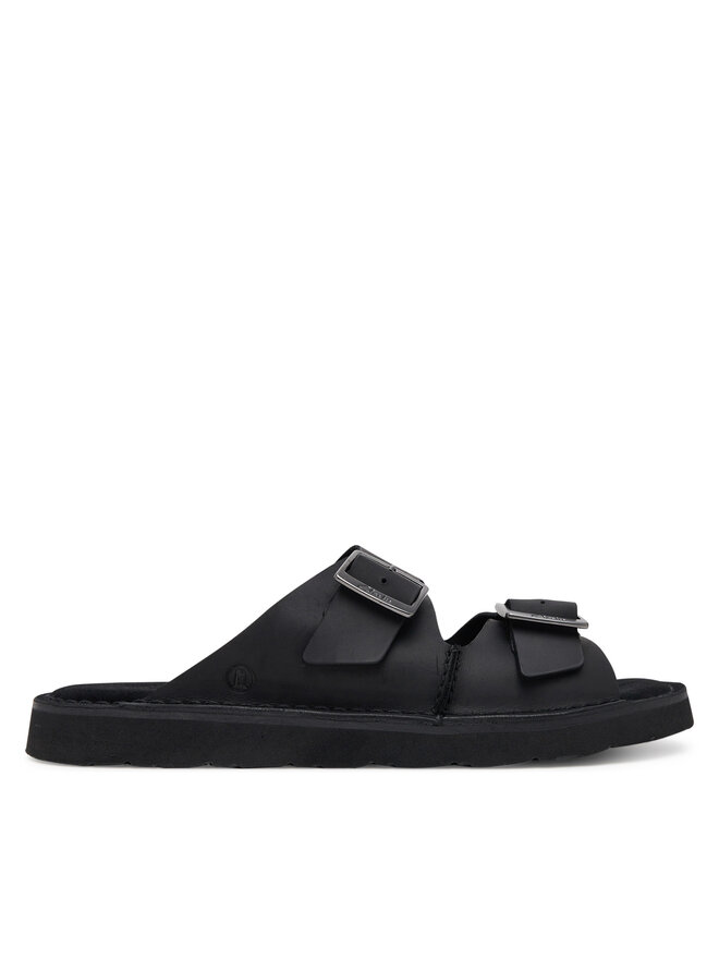 Clarks Παντόφλες Clarks Solsbury Strap 26180885 Μαύρο