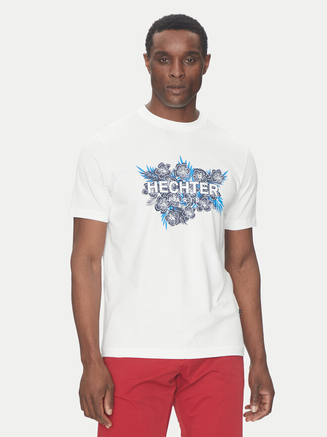 Hechter Paris Hechter Paris T-Shirt 75018 151917 Λευκό Regular Fit