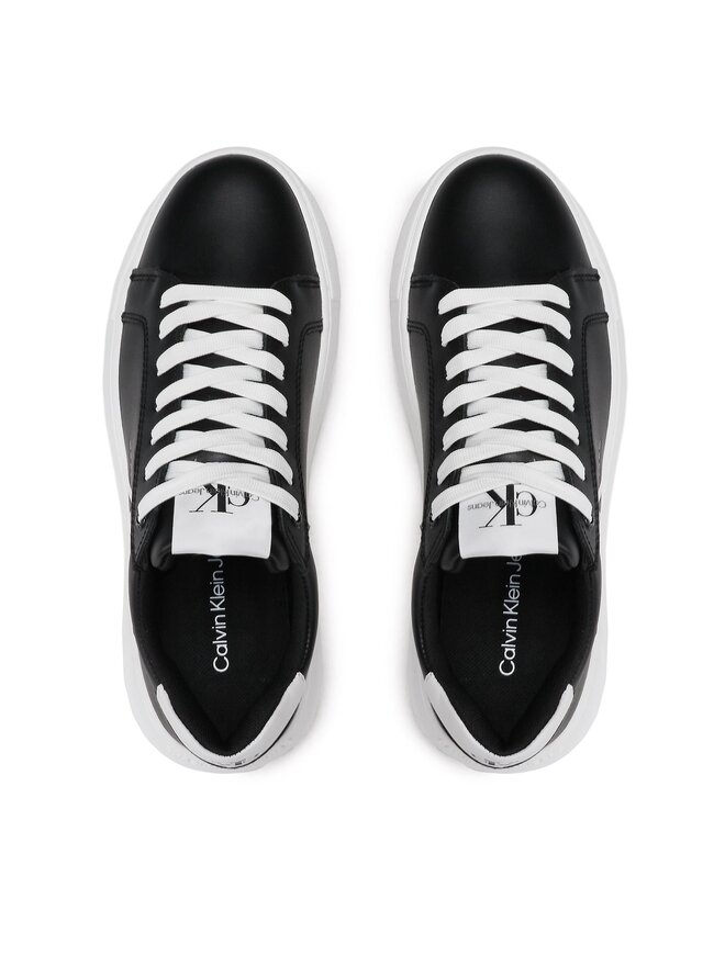 Calvin Klein Jeans Снікерcи Calvin Klein Jeans Chunky Cupsole Laceup Mon Lth Wn YW0YW00823 Чорний