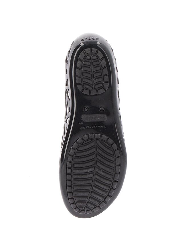 Halbschuhe Crocs Isabella Jelly II Flat W 204941 Schwarz eschuhe
