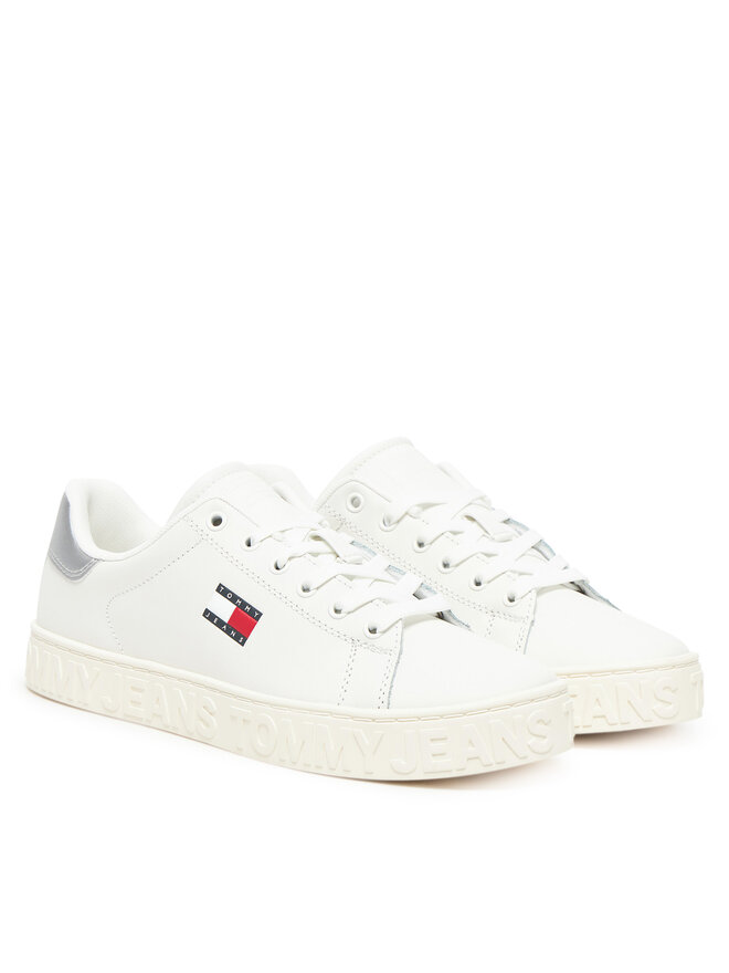 Tommy Jeans Sneakersy Tommy Jeans Tjw Logo Outsole Sneaker Ess EN0EN02703 Écru
