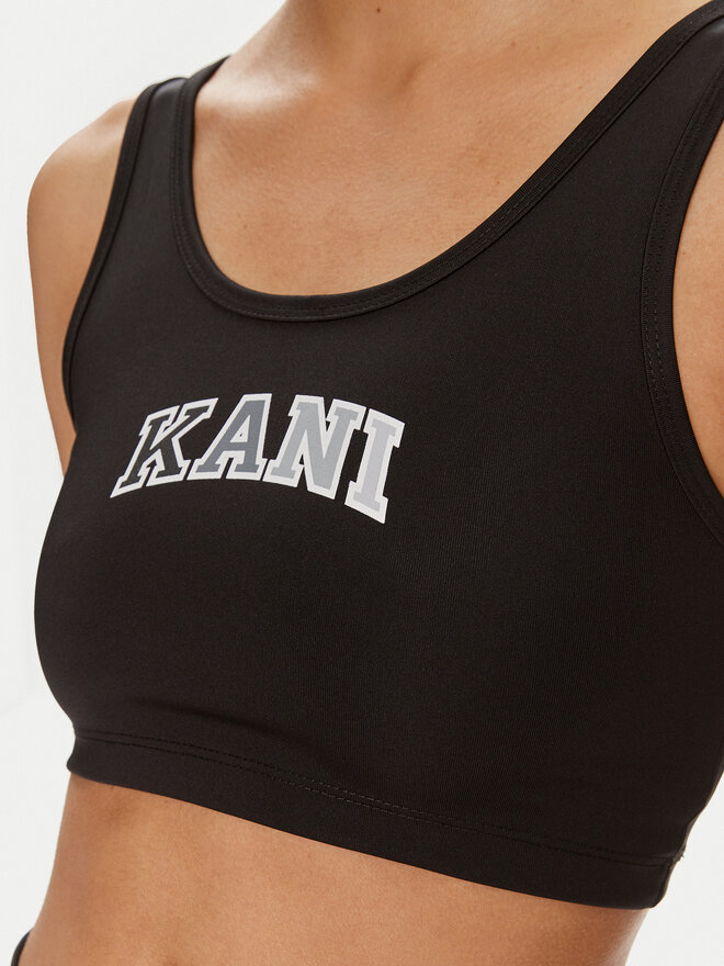 Karl Kani Karl Kani Σουτιέν τοπ Small Serif 6131340 Μαύρο Slim Fit
