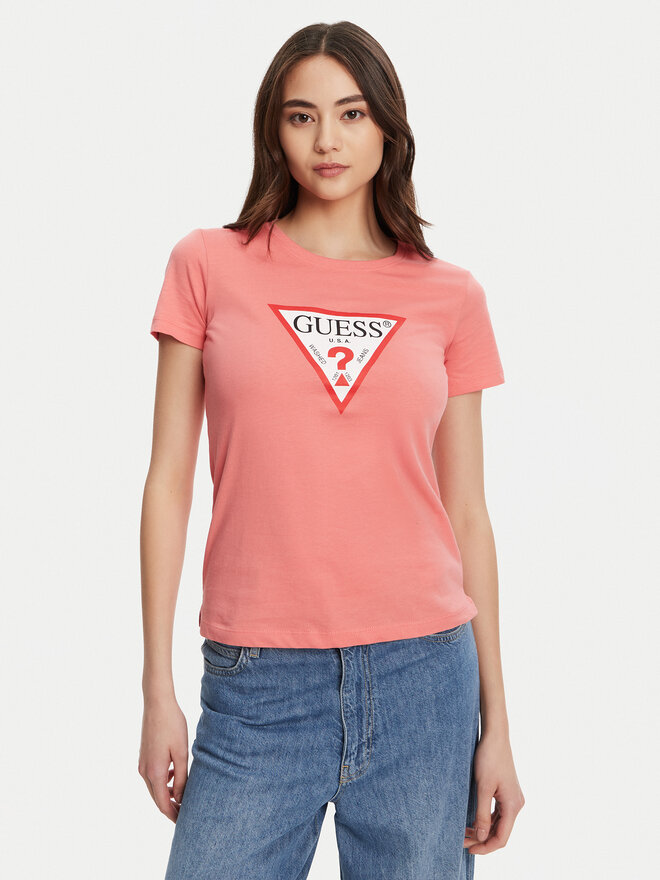 Guess Guess Camiseta W1YI1B I3Z14 Coral Regular Fit