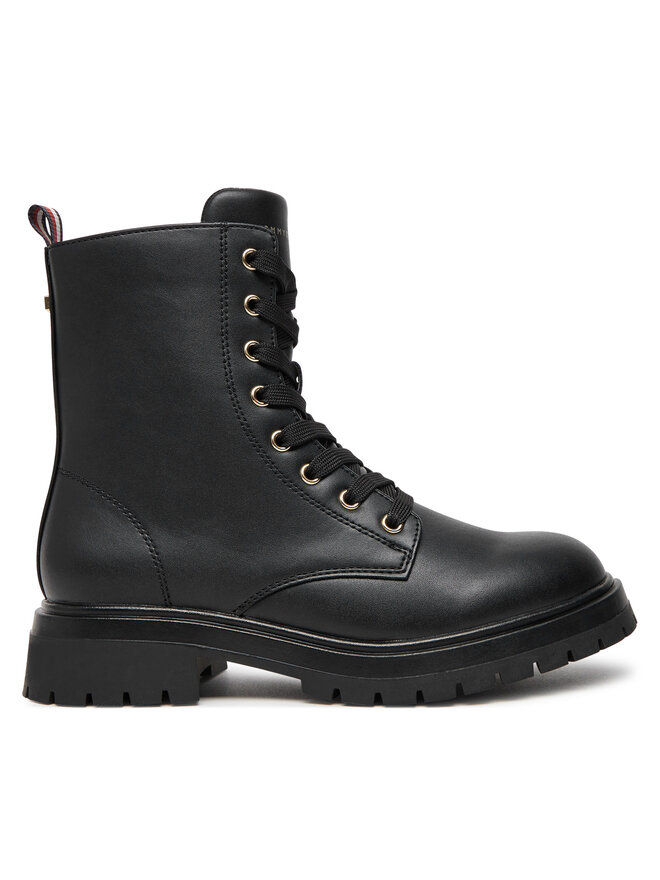 Tommy Hilfiger Trappers Tommy Hilfiger Lace-Up Bootie T3A5-33569-1351 S Negru