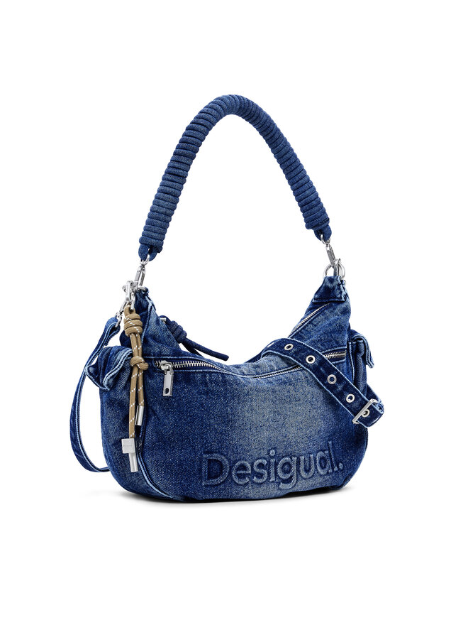 Desigual Torebka Desigual Half Logo Astana 25SAXD28 Niebieski