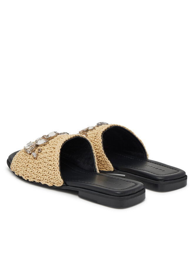 Inuikii Šľapky Inuikii Woven Strap Stones 70104-367 705 Béžová