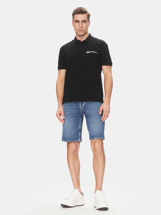 Karl Lagerfeld Jeans Karl Lagerfeld Jeans Polo A2M17094 Crna Regular Fit