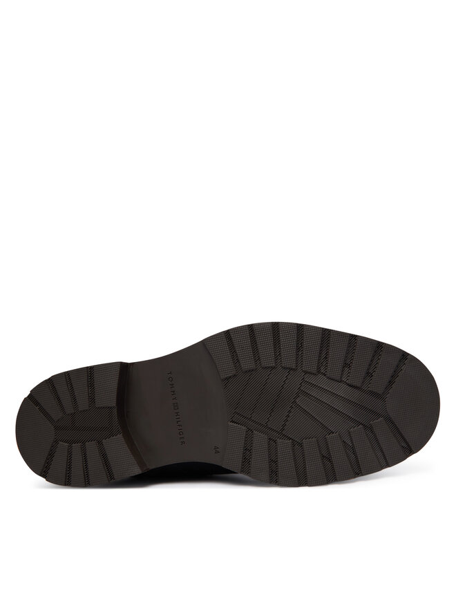 Tommy Hilfiger Schnürschuhe Tommy Hilfiger Cleated Hilfiger Wrm Hook Boot FM0FM05699 Dunkelblau