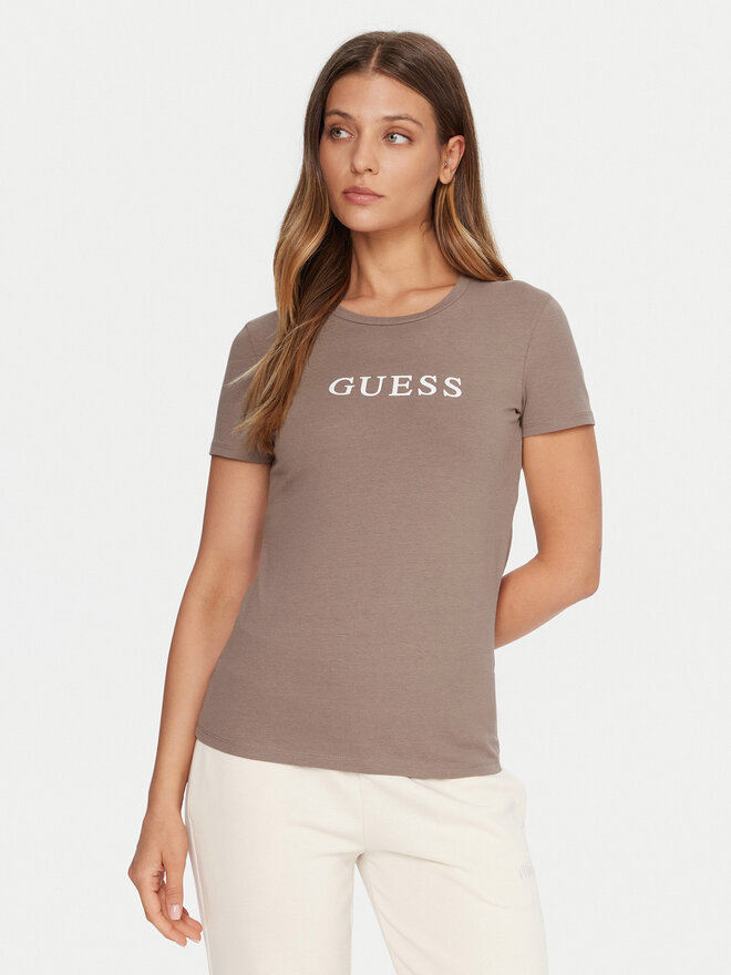 Guess Guess T-Shirt O5RI01 KBBU1 Beige Regular Fit