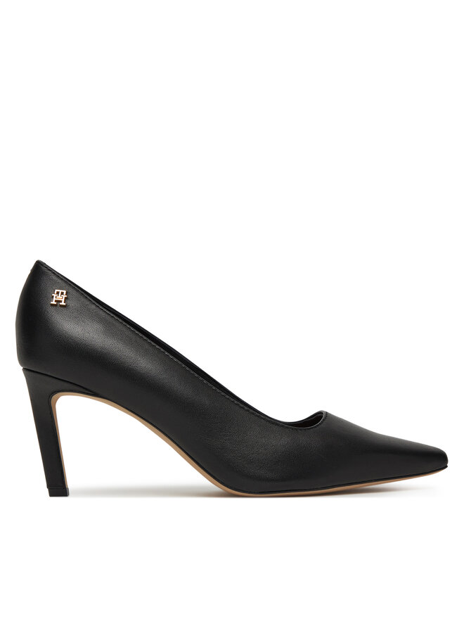 Tommy Hilfiger Lodičky Tommy Hilfiger Logo Pump Slanted Hl FW0FW08993 Černá