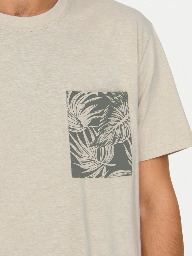 Only & Sons Only & Sons T-Shirt 22025286 Μπεζ Regular Fit