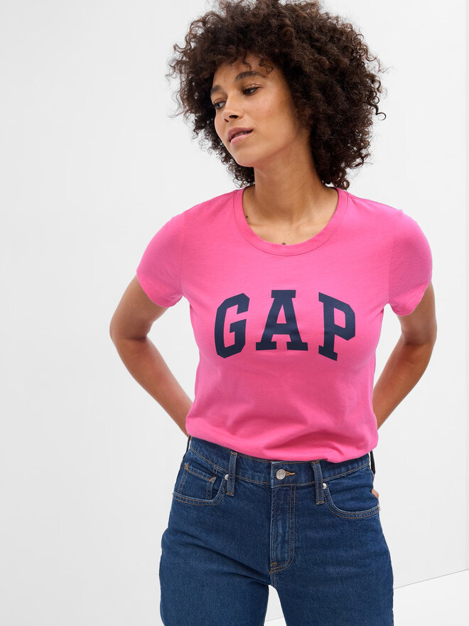 Gap Gap Camiseta 268820-89 Rosa Regular Fit
