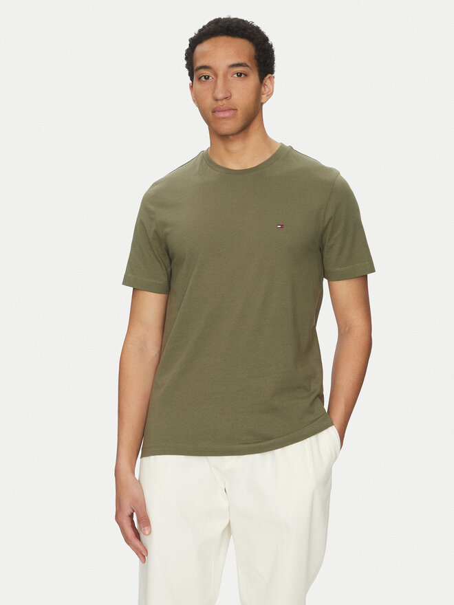 Tommy Hilfiger Tommy Hilfiger Marškinėliai Ess Seasonal MW0MW39995 Žalia Regular Fit