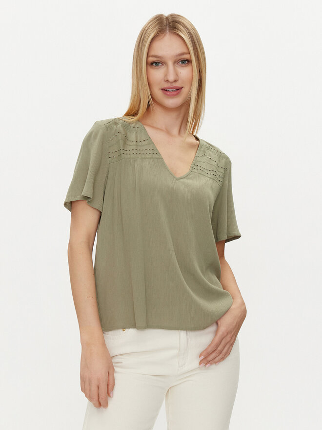 Vila Vila Camiseta Mesa 14092019 Verde Regular Fit