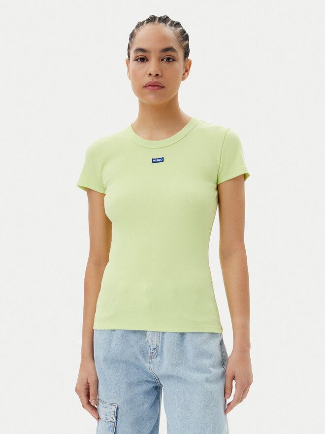 HUGO HUGO Camiseta Easy 50523924 Verde Slim Fit