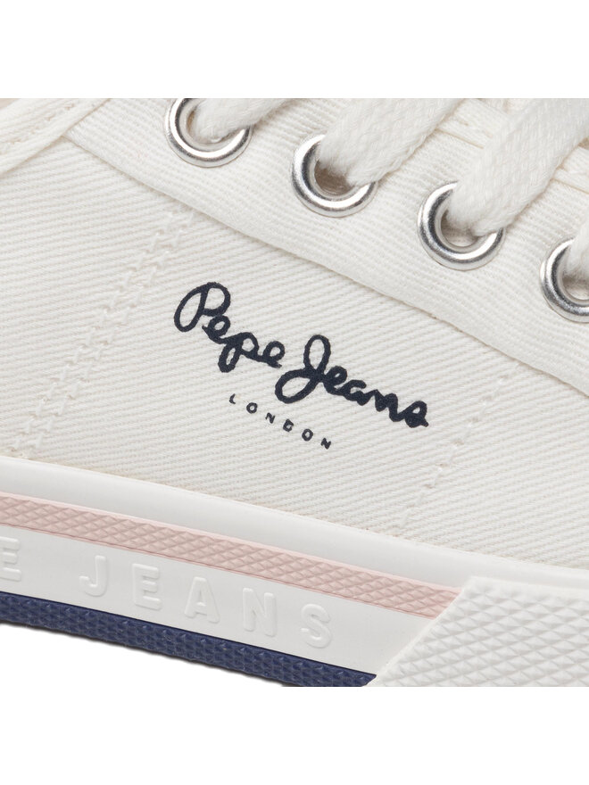 Pepe Jeans Tenisice Pepe Jeans Brady Girl Basic PGS30543 Bijela