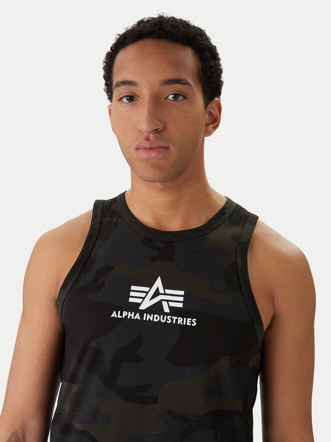 Alpha Industries Alpha Industries Tank-Top Basci Camo 126566C Grau Regular Fit
