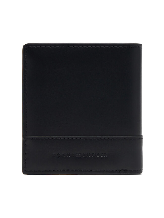 Tommy Hilfiger Portofel Mare pentru Bărbați Tommy Hilfiger Th Corp Trifold AM0AM13247 Negru