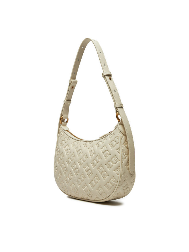 PINKO Kabelka PINKO Half Moon Mini Fl AI 24-25 PLTT 102790 A1YB Écru