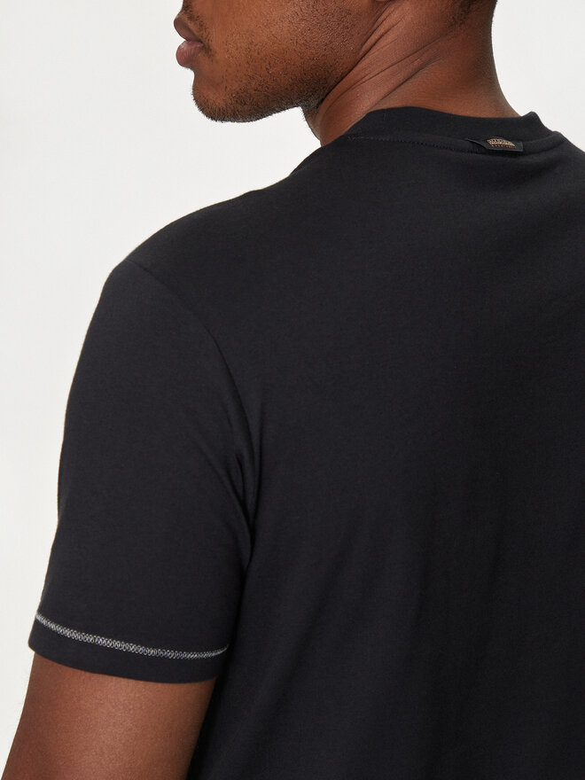 Napapijri Napapijri T-shirt S-Rollin NP0A4I3D Crna Regular Fit